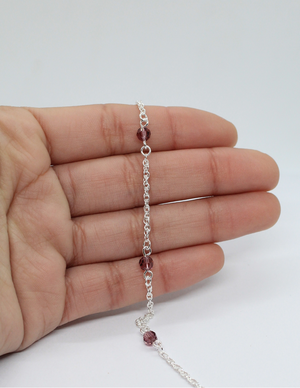 Pulsera de Plata Ariel Morado 2