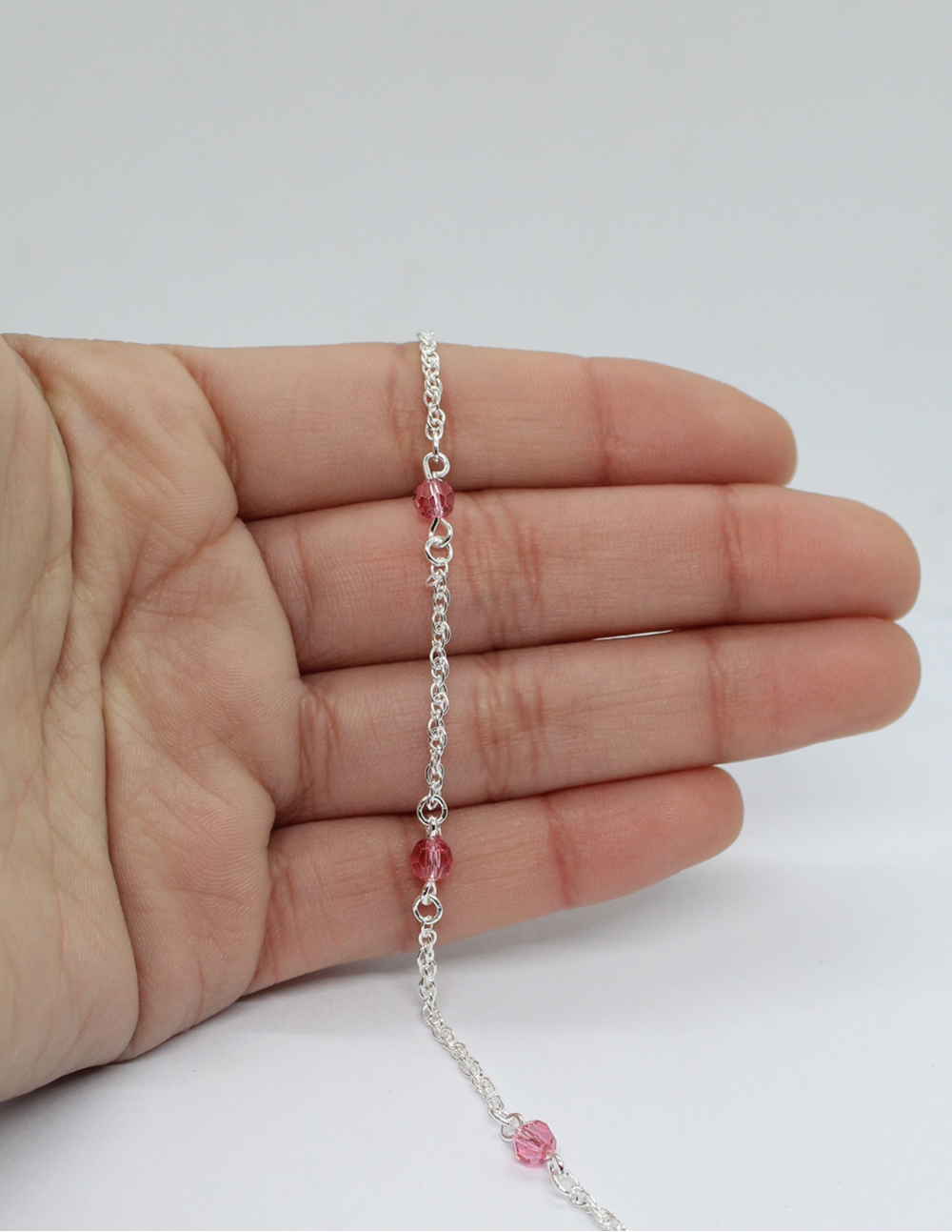 Pulsera de Plata Ariel Rosada 2