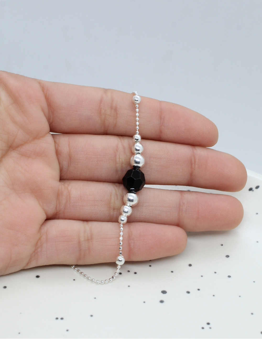 Pulsera de Plata Amparo Black 2