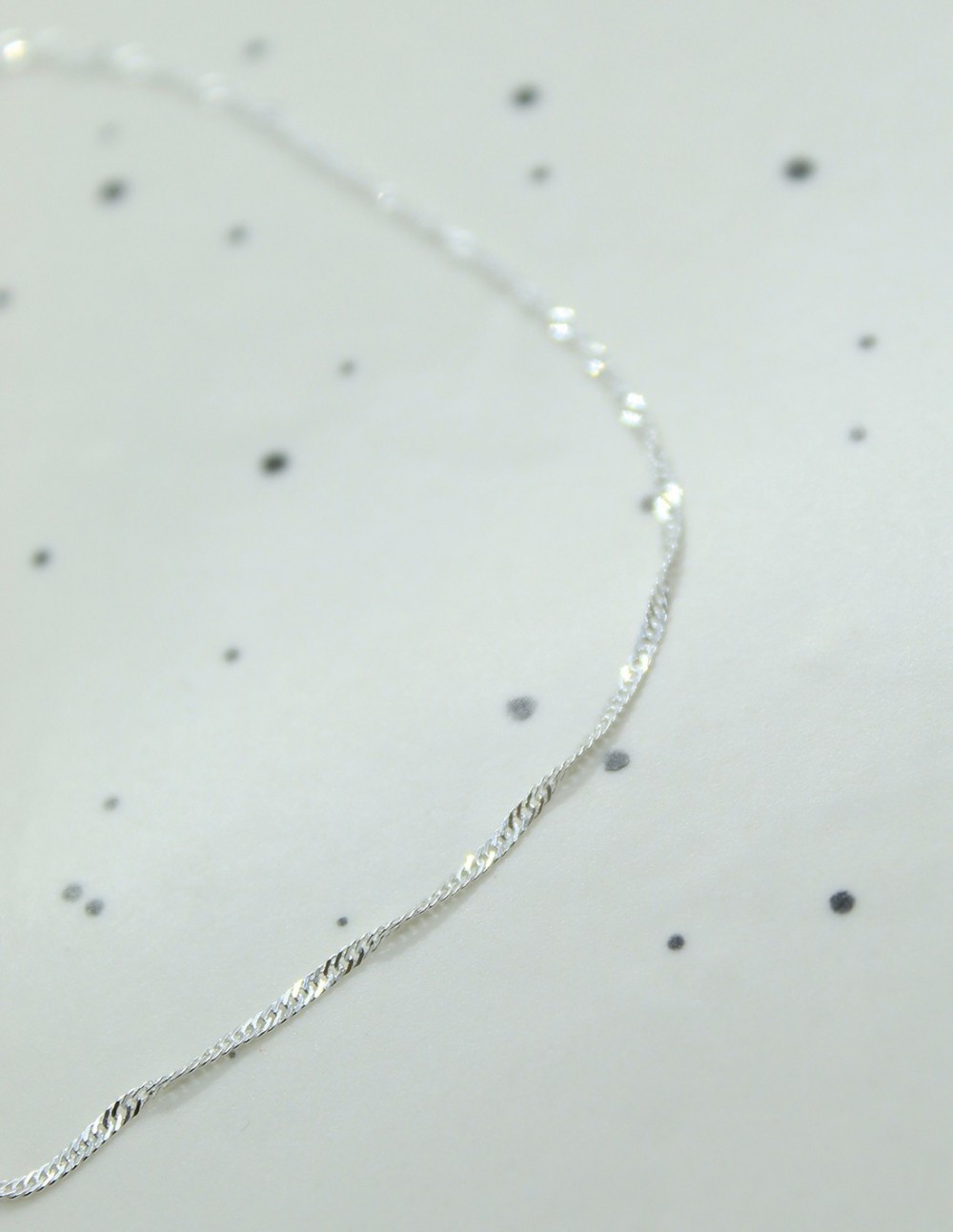 Cadena de plata Cleo 42cm