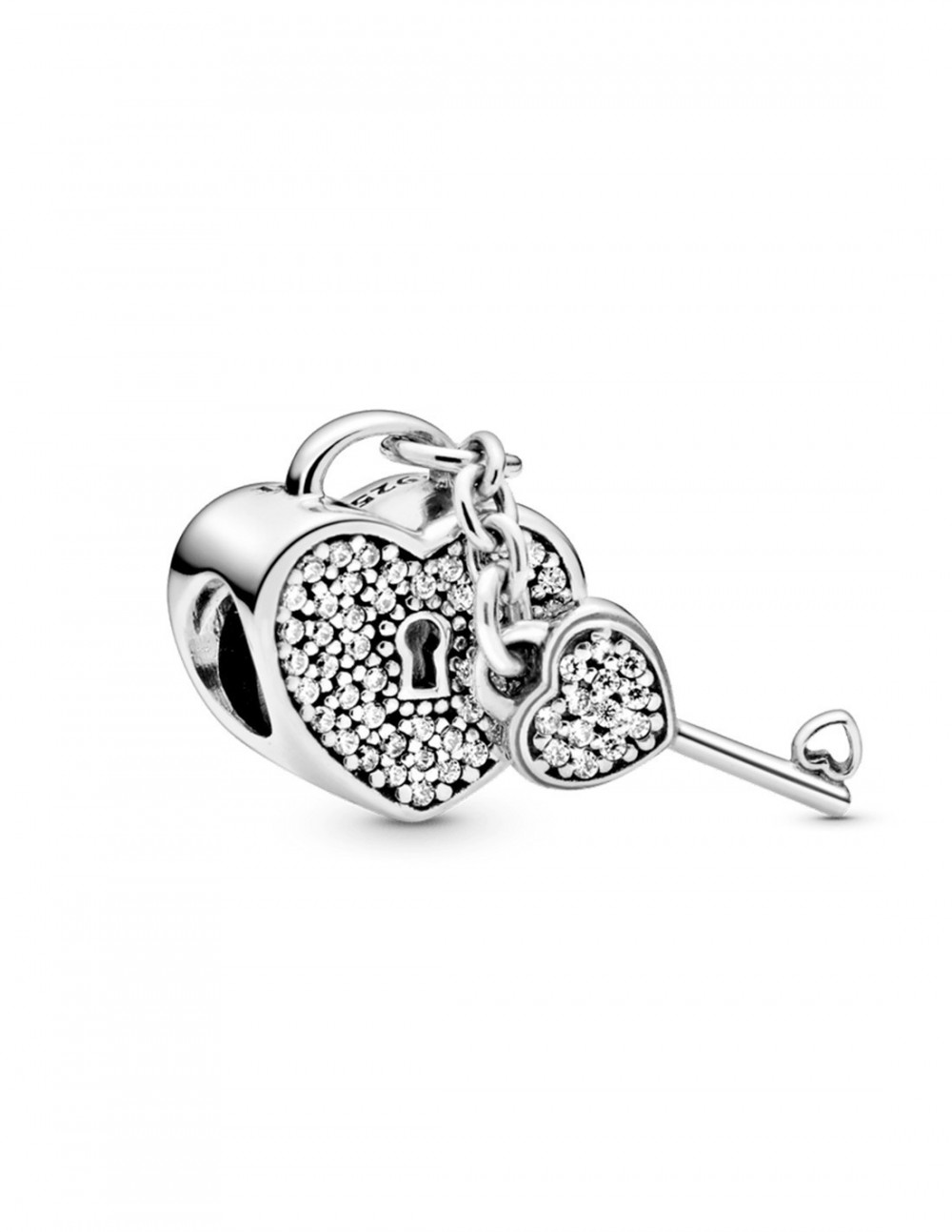 Charms de corazon con llave
